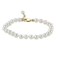thumbnail image 2 of Children's 5" w/.5" Extender 4-4.5mm Cultured Freshwater Pearl Bracelet in 14K Gold, 2 of 4