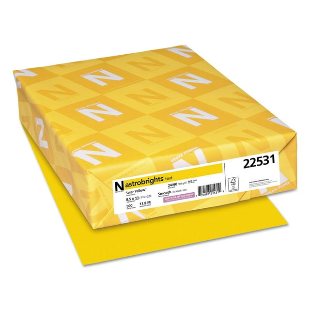 Astrobrights Color Paper, 8.5" x 11", 24 lb/ 89 gsm, 500 Sheets