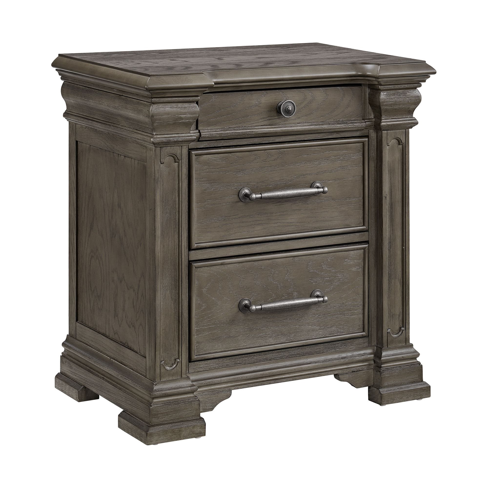 Wren 6-Drawer Rubberwood Dresser with Espresso Drawer Pulls