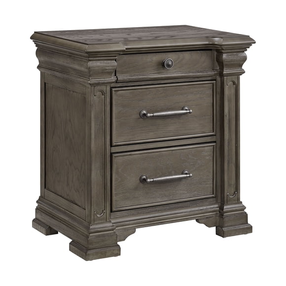 Society Den Paterson 3-Drawer Nightstand with Sliding Top