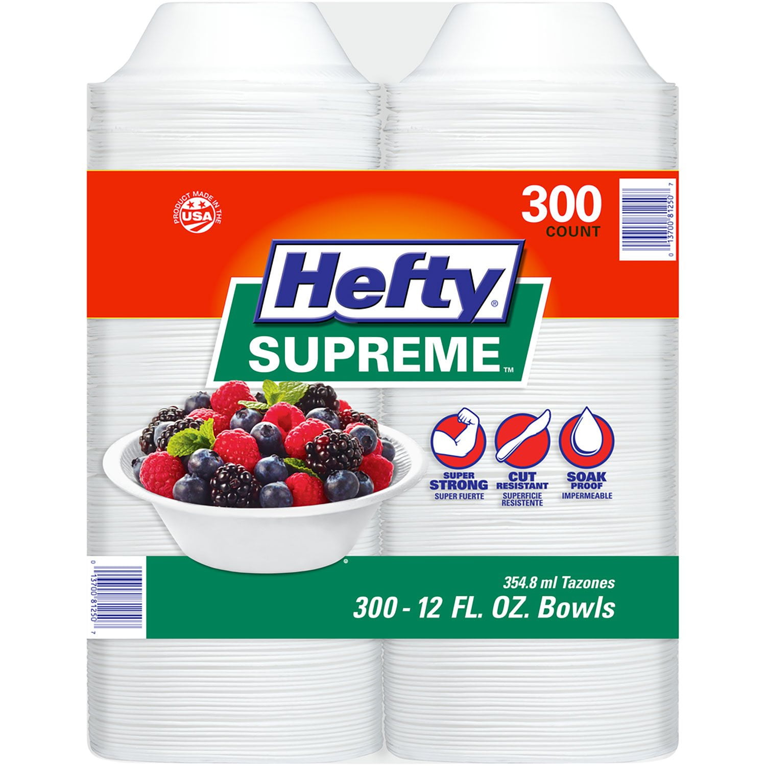 Hefty Supreme Heavyweight Foam Bowls, 12 oz., 300 ct. - Samsclub.com