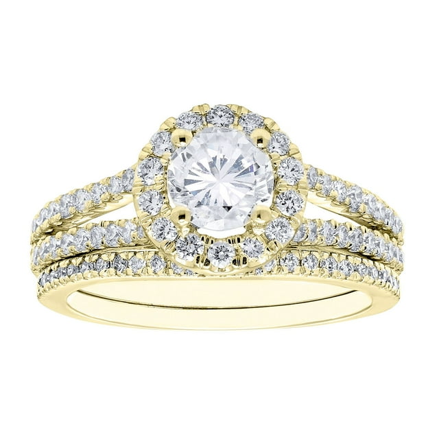 1.50 CT. T.W. Diamond Bridal Set in 14K Gold