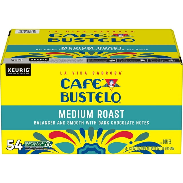 Café Bustelo Medium Roast Coffee K-Cup Pods, 54 ct.
