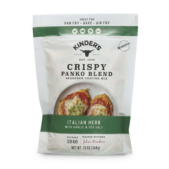 Kinder's Crispy Panko Blend, Italian Herb with Garlic and Sea Salt, 13 oz.