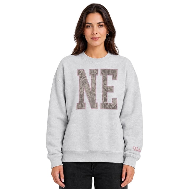 State of Mine Women's Camo Letters State Sweatshirt