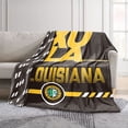 thumbnail image 2 of Logo Brands Xavier of Louisiana Gold Rush 60"x70" Super Plush Blanket, 2 of 7