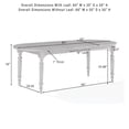thumbnail image 16 of Crosley Daphne 7-Piece Dining Set in Rustic Brown/Crème, 16 of 17