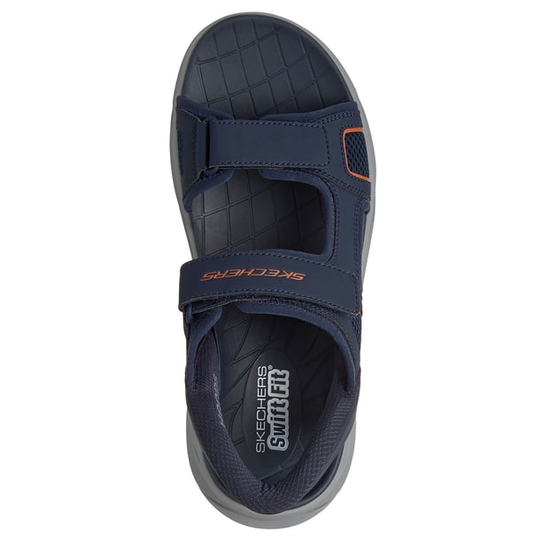 Skechers Swift Fit Hands Free Slip-ins Mens 8 Navy Gray Sport Sandals 255201S Skechers Men main image 4