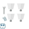 thumbnail image 2 of Seville Classics UltraHD 6" Tall Leveling Feet with Rubber Base, Set of 4 or 6, 2 of 4