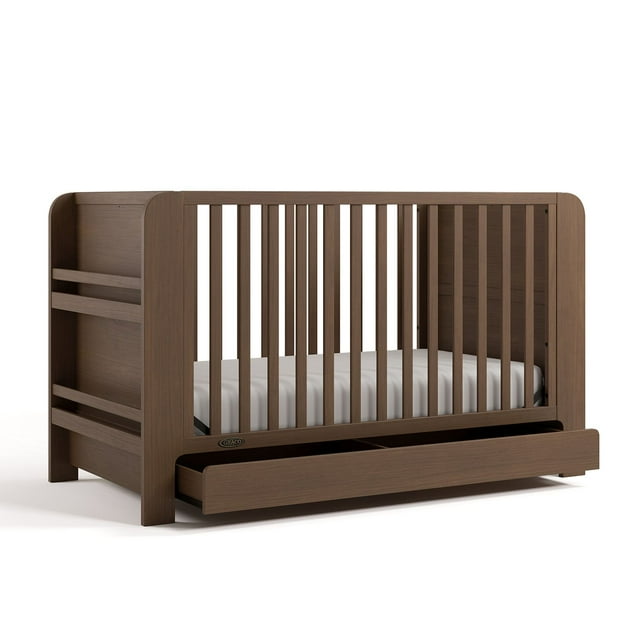 Graco Read-with-Me 4-in-1 Convertible Crib with Drawer, Choose Color
