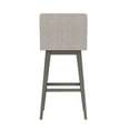 thumbnail image 9 of HH2 Home Upholstered Tapered Back Wood Adjustable Height Swivel Bar Stool, 9 of 19