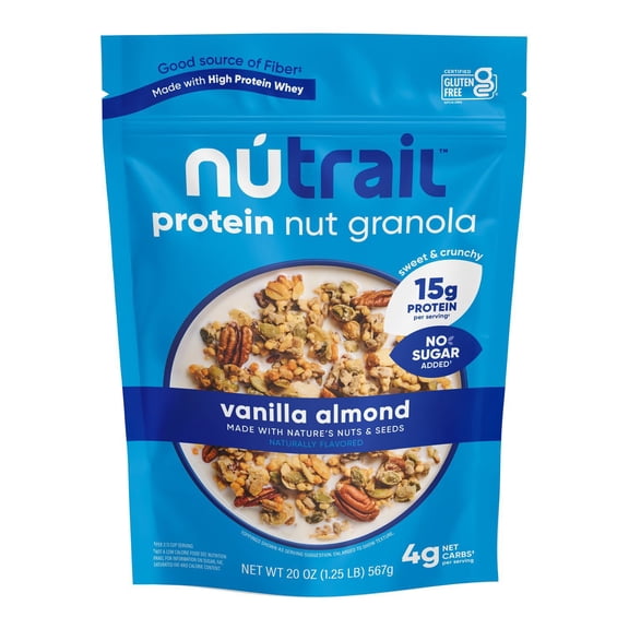 NuTrail Vanilla Almond Protein Granola, 20 oz.