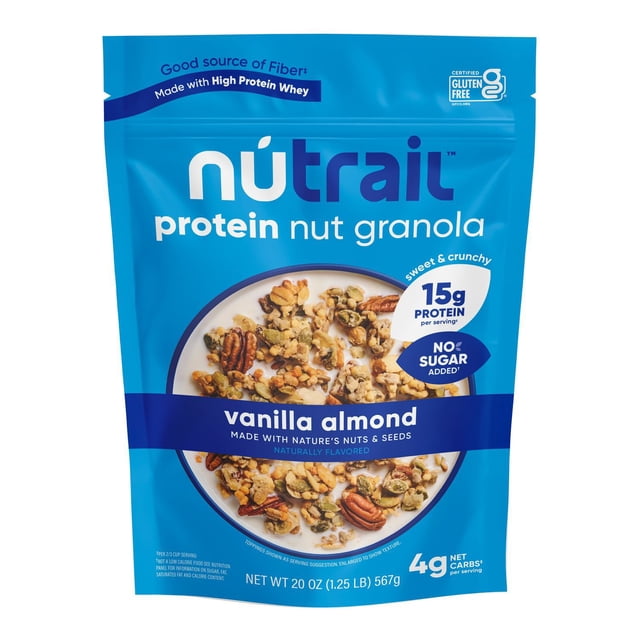 NuTrail Vanilla Almond Protein Granola, 20 oz.