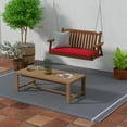 thumbnail image 2 of Sunbrella 48" x 18" Rectangular Knife Edge Outdoor Settee Swing Bench Cushion with Ties, Choose Color, 2 of 9