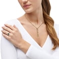 thumbnail image 8 of Solid Tassel Lariat Necklace in 14K Yellow Gold, 8 of 8