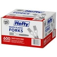 thumbnail image 3 of Hefty White Plastic Forks, 600 ct., 3 of 4