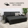 thumbnail image 3 of Lincoln Fabric Reversible Storage Sectional with Pullout Bed, Assorted Colors, 3 of 11