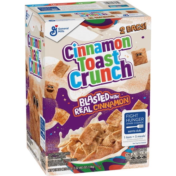 Cinnamon Toast Crunch Cereal, 49.5 oz.