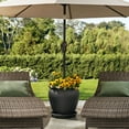thumbnail image 1 of Member's Mark 20" Matte Black Umbrella Stand Planter with Integrated Saucer, 1 of 3