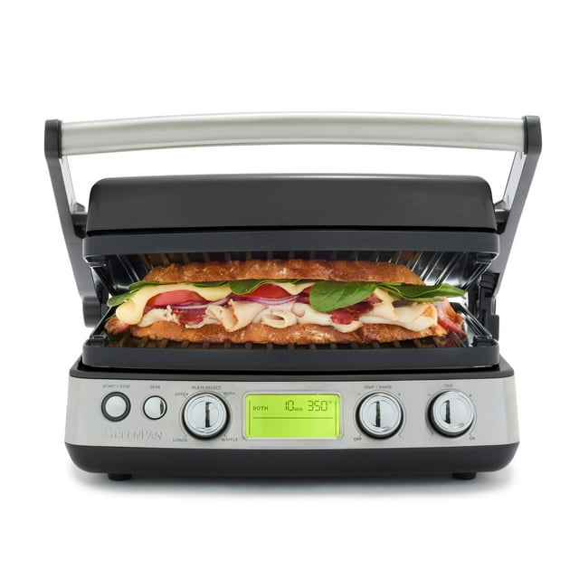 GreenPan Elite 7-in-1 Multi-Function Contact Grill & Griddle, Ceramic Nonstick, Grill & Waffle Plates (Choose Color)