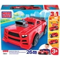 thumbnail image 6 of MEGA BLOKS Build & Go Race Car Block Toy with Rolling Wheels, 26 pc., 6 of 6