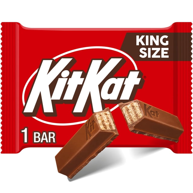 KIT KAT Milk Chocolate Wafer Candy, King Size, 3 oz., 24 pk.
