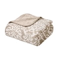 thumbnail image 2 of Tahari Home Reversible Printed Plush Throws, 50" x 60", 2 of 5