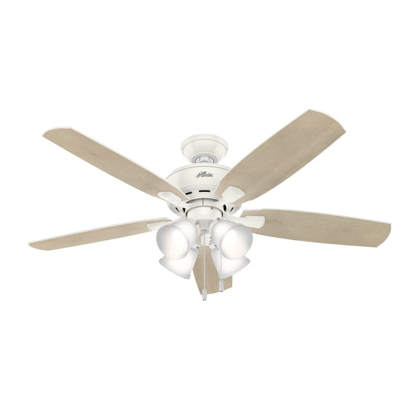 Hunter 52" Amberlin Indoor Ceiling Fan with LED Light and Pull Chain