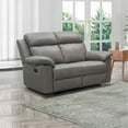 thumbnail image 8 of Manhattan 3-Piece Top-Grain Leather Reclining Set, 8 of 19