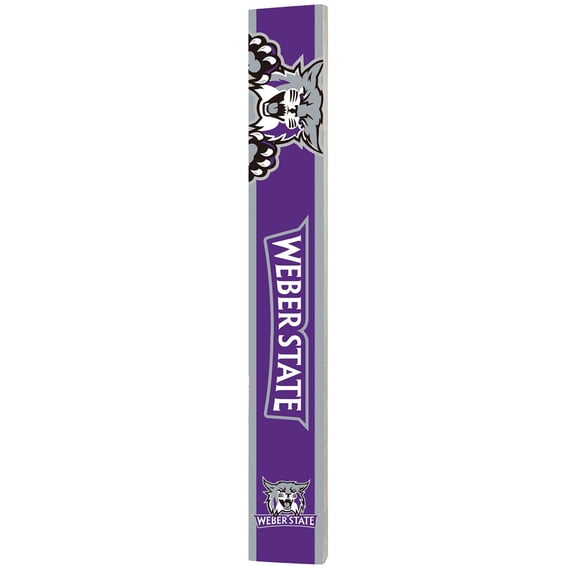 Logo Brands Weber State Wildcats 5ft. Porch Greeter Sign