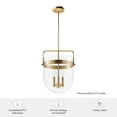 thumbnail image 5 of Hunter Karloff with Clear Glass Pendant Ceiling Light Fixture, 5 of 7