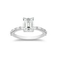 thumbnail image 1 of Emerald Cut with Baguette Accents Diamond Ring in 14K Gold, 1 of 7