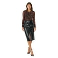 thumbnail image 1 of Edited by Hunter McGrady Women's Faux Leather Midi Skirt, 1 of 9