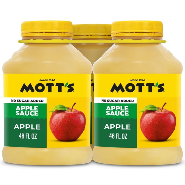 Mott's No Sugar Added Applesauce, 46 oz., 3 pk.