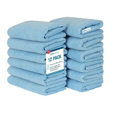 Hometex Microfiber XL Hand Towels, (12pk), 16" x 27", Choose Color