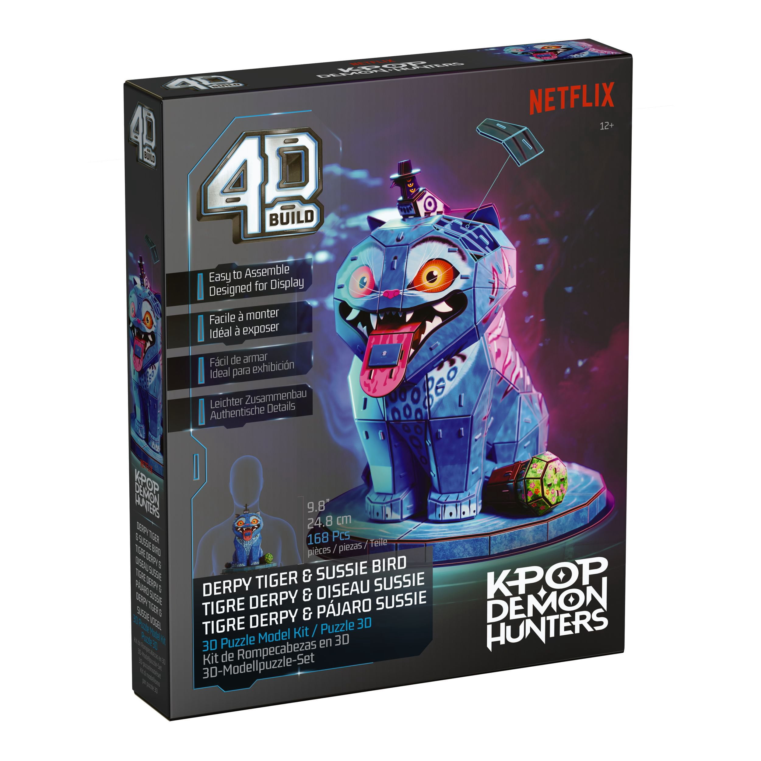 4D Build, KPop Demon Hunters Derpy Tiger & Sussie Bird 3D Puzzle