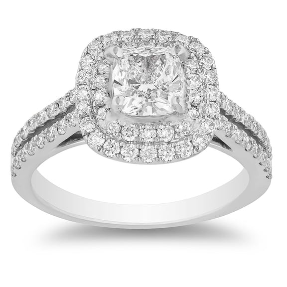 1.73 CT. T.W. Cushion Cut Diamond Ring