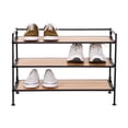 thumbnail image 1 of Seville Classics 3-Tier Resin Slat Shoe Rack, 26.5" W x 12.2" D x 19" H Assorted Colors, 1 of 2