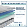 thumbnail image 2 of Sealy Embody 12" Medium Firm Memory Foam Mattress, 2 of 6