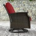 thumbnail image 3 of Member's Mark Stockton 4-Piece Patio Deep Seating Set with Sunbrella Fabric, Cherry, 3 of 4