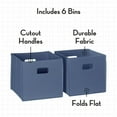 thumbnail image 3 of RiverRidge Folding Bins Cube Storage Cubbies, Set of 6 Playroom Organizers, 3 of 6