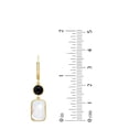 thumbnail image 6 of Multi-Gemstone Dangle Earrings in 14K Gold, 6 of 6