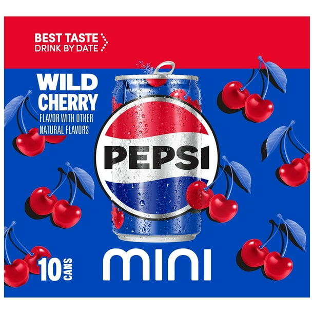 Pepsi Wild Cherry Mini Cans, 7.5 fl. oz., 30 pk. - Samsclub.com