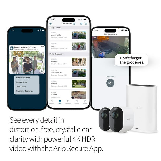 Arlo Ultra Spotlight Security Camera (2nd Gen), 2-Pack - Samsclub.com