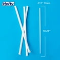 thumbnail image 2 of Hefty Jumbo Translucent Wrapped Plastic Straws, 10.25", 2, 000 ct., 2 of 5