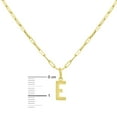 thumbnail image 4 of Initial Paperclip Chain Pendant Necklace in 14K Gold, 4 of 5