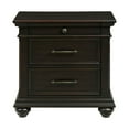 thumbnail image 4 of Brooks 3-Drawer Poplar Wood Nightstand With USB Ports, Choose Color, 4 of 9
