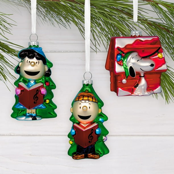 Hallmark Licensed Peanuts Glass Ornaments, Set of 4 - Samsclub.com