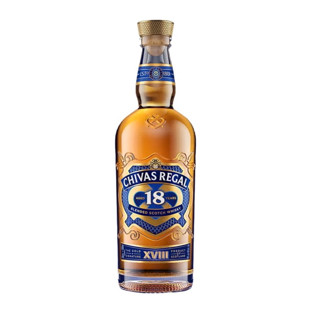 Chivas Regal 18 Year Old Blended Scotch Whisky Gift Set, 750 ml
