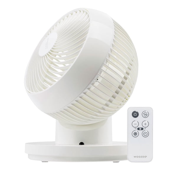 Woozoo 360 Degree Oscillating Personal Fan, White